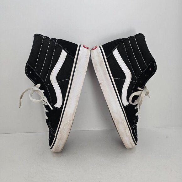 Vans | SK8-HI black canvas indie skateboard hi-top sneakers | WMS 8 - Picture 8 of 11